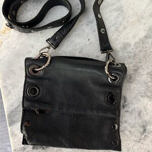 Hammitt Black cross-body bag (black with dark grey metal)